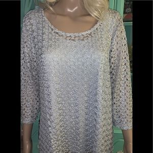 Shiny Silver Top
